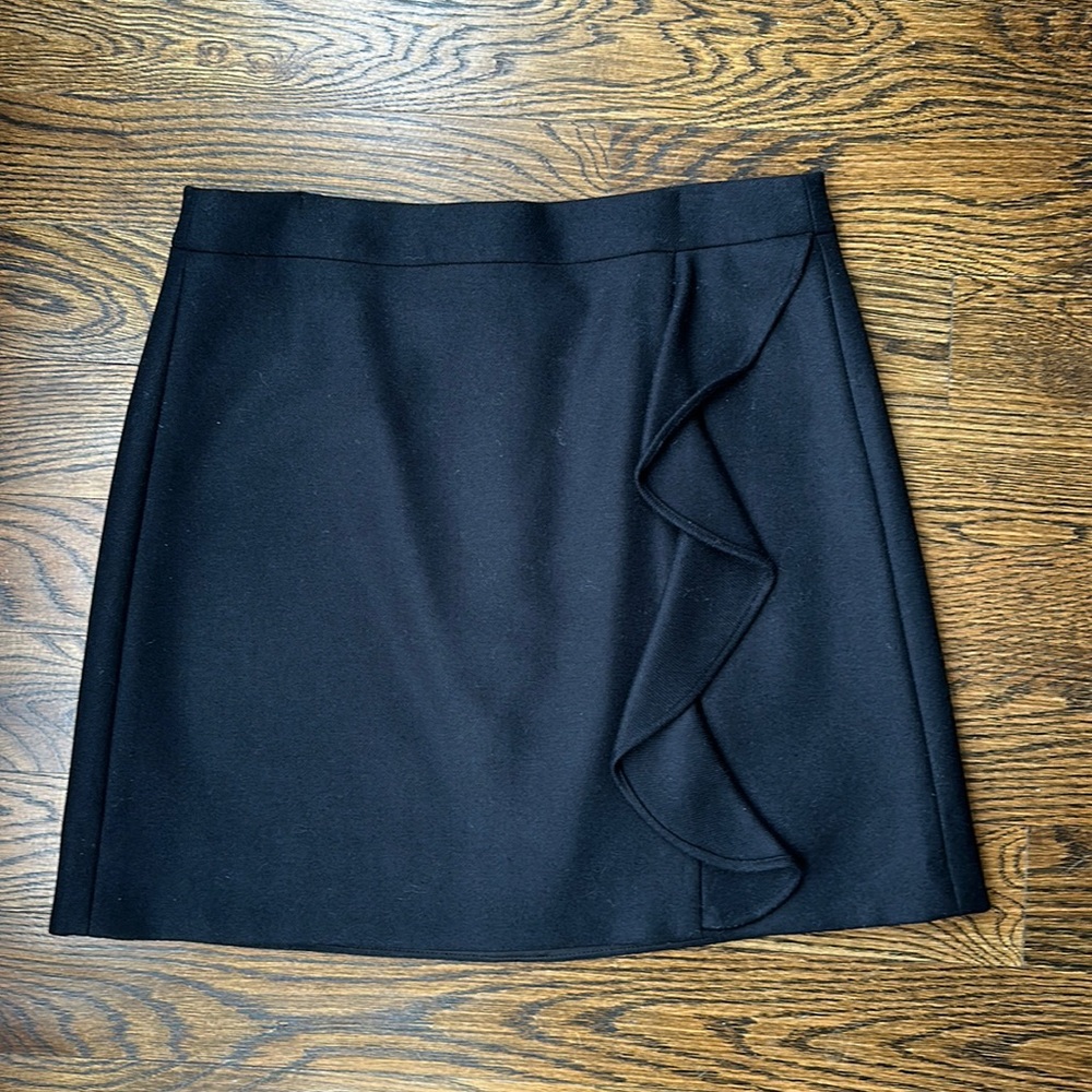 Black JCrew wool skirt